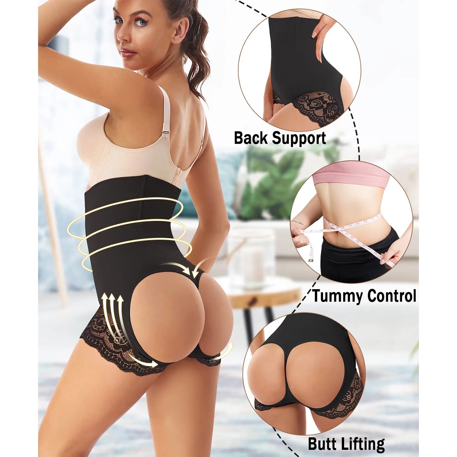 Butt Lifting Shapewear for Women Tummy Control Butt Lifter Panties Booty Lifter Shapewear Bigger Butt Lift Waist Shaper